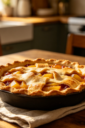 Deep Pie Baking Dish for Desserts and Savory Meals